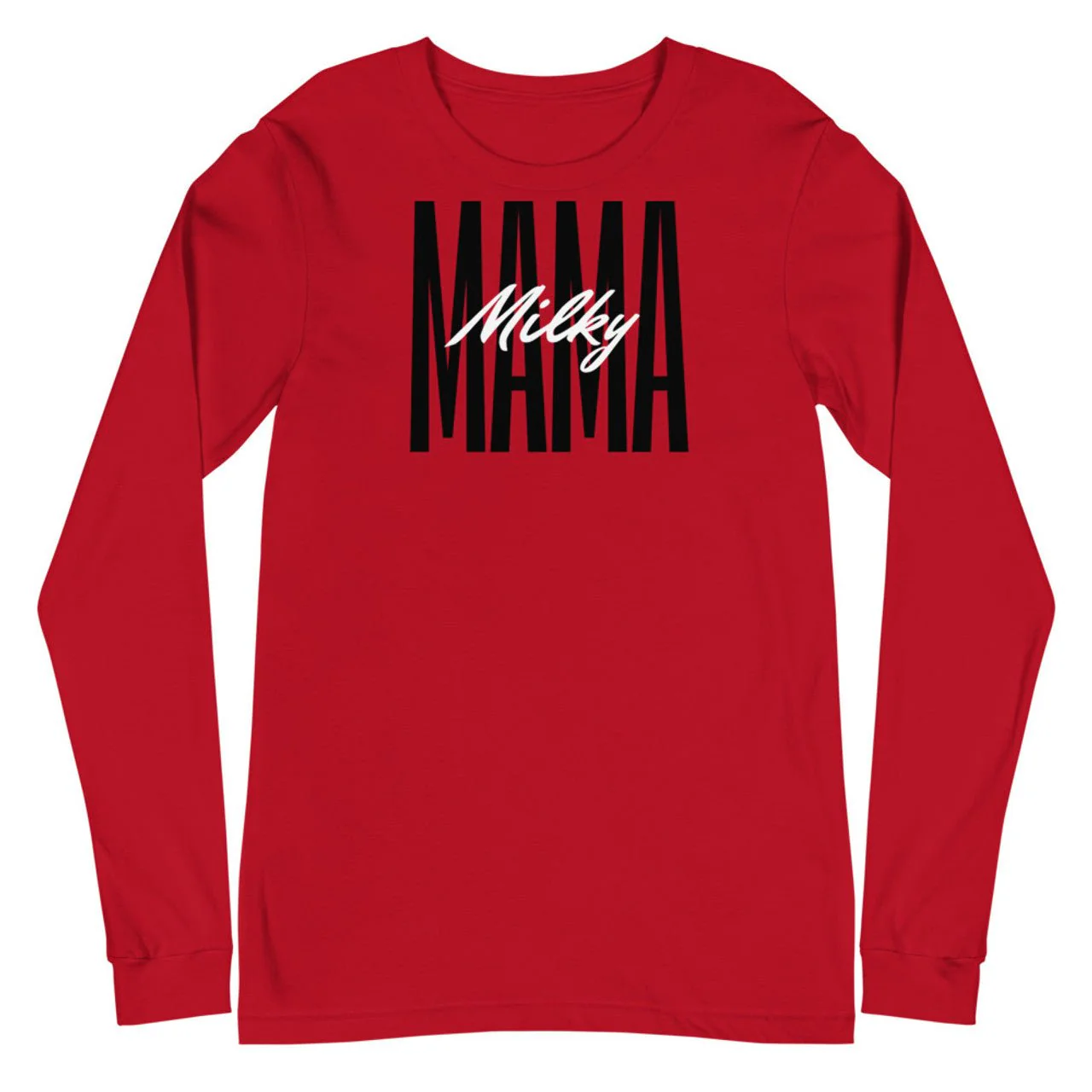 Inverted I Am A Milky Mama Long Sleeve Tee - Image 2