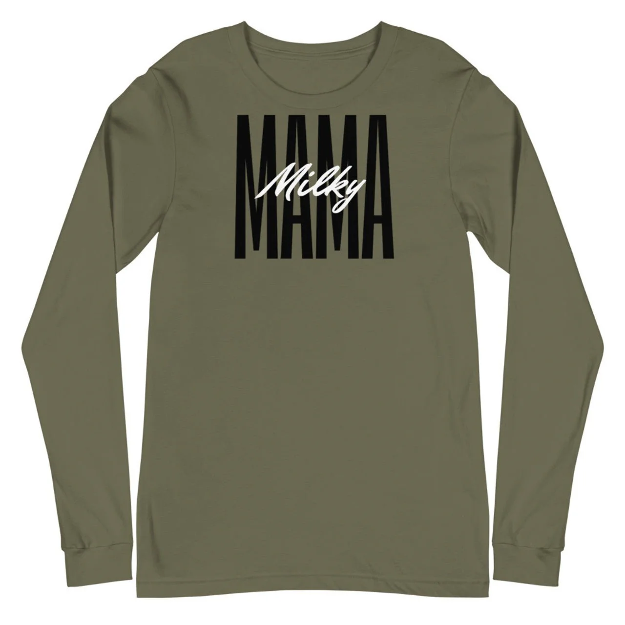 Inverted I Am A Milky Mama Long Sleeve Tee - Image 3