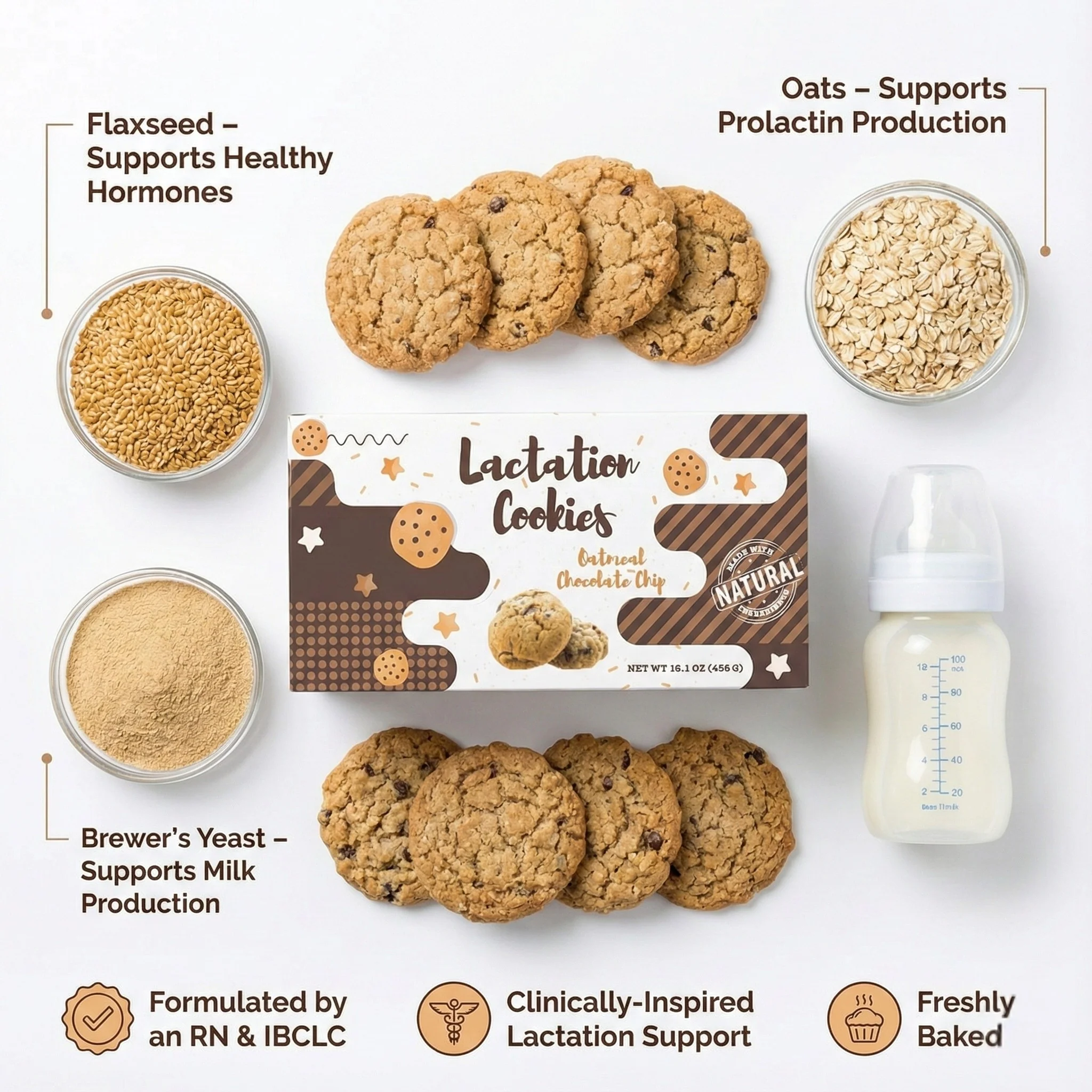 Oatmeal Chocolate Chip Lactation Cookies - Image 4